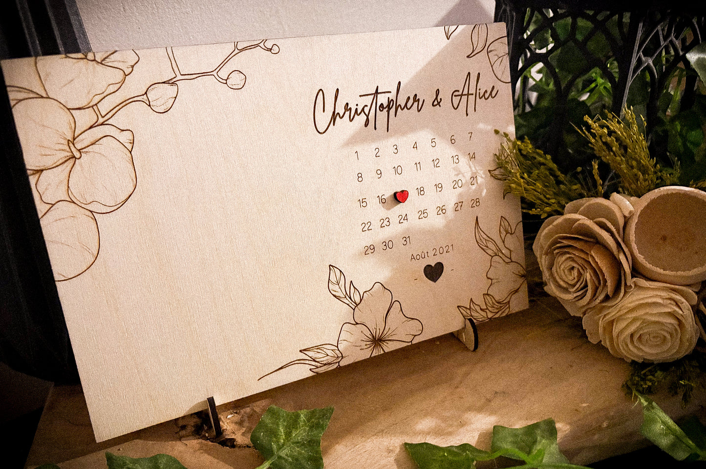 Cadre photo calendrier personnalisé