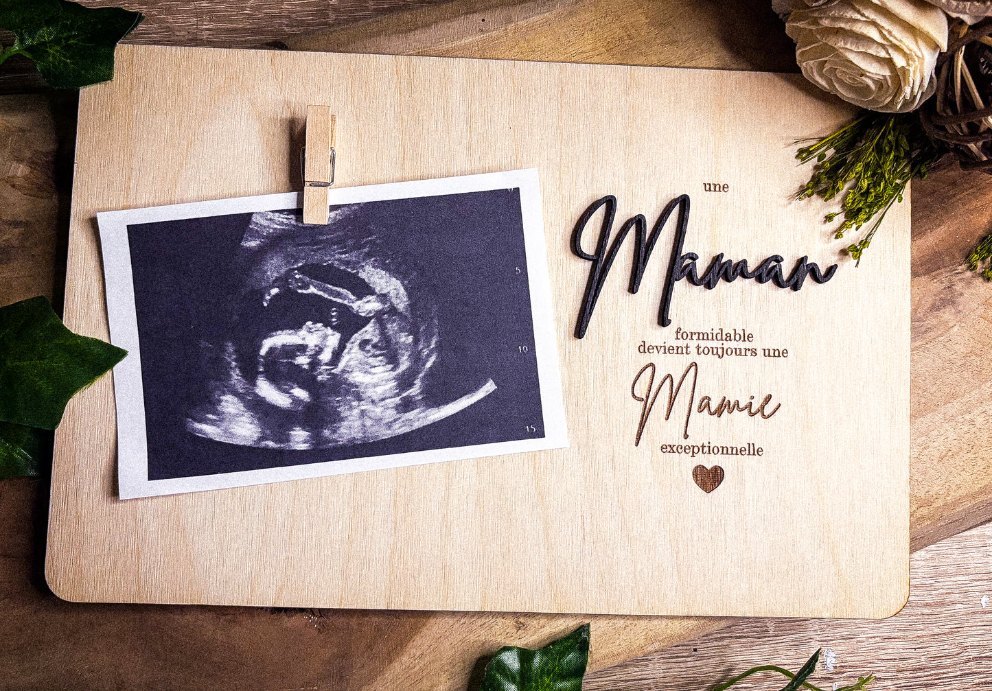 Cadre photo annonce de grossesse